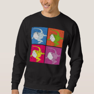 Pop Reptile Animal Pet Eigentümer Lizard Bartard D Sweatshirt