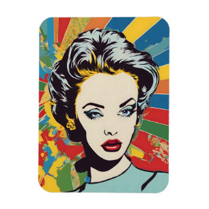 Pop Retro Kunstvoll wandern Magnet