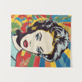 Pop Retro Kunstvoll wandern Wandteppich (Vorderseite (Horizontal))