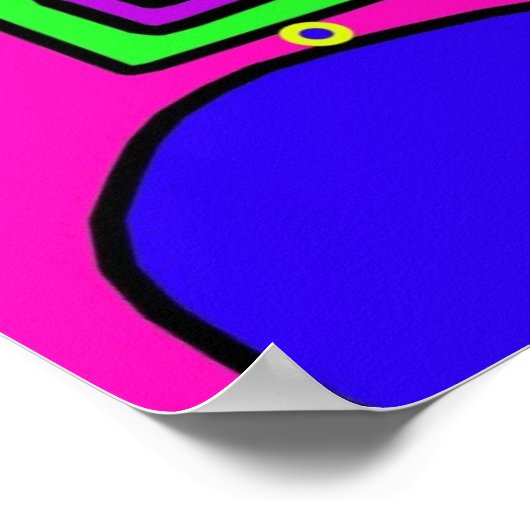 Pop Robot Poster (Ecke)