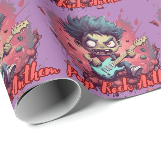 Pop Rock Anthem Geschenkpapier (Rolleneckpunkt)