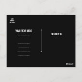 Pop Rock Star Birthday Dance Party Vielen Dank Postkarte (Rückseite)