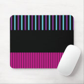 Pop - Rosa, Lila, blau und schwarz Mousepad (Mit Mouse)