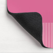 Pop - Rosa Streifen Mousepad (Ecke)