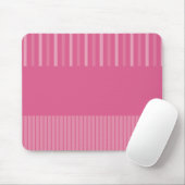 Pop - Rosa Streifen Mousepad (Mit Mouse)