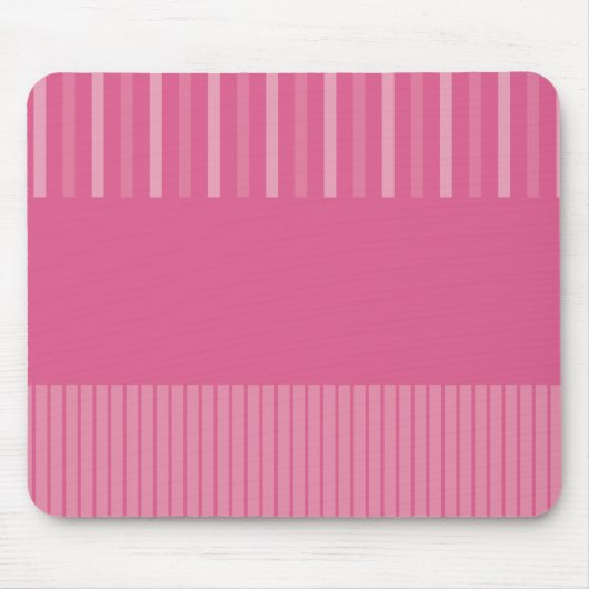 Pop - Rosa Streifen Mousepad (Vorne)