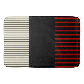 Pop - Rot und Creme Badematte (Vorderseite)