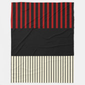 Pop - Rot und Creme Fleecedecke (Vorderseite)