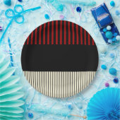 Pop - Rot und Creme Pappteller (Party)