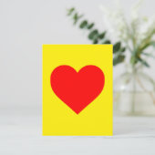 Pop Rotes Herz Feiertagskarte (Stehend Vorderseite)