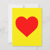Pop Rotes Herz Feiertagskarte (Vorderseite)