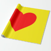 Pop Rotes Herz Geschenkpapier (Ungerollt)