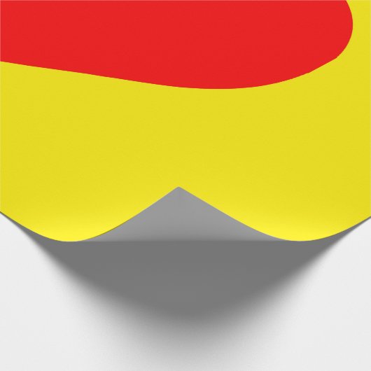 Pop Rotes Herz Geschenkpapier (Ecke)