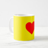 Pop Rotes Herz Kaffeetasse (Vorderseite Links)