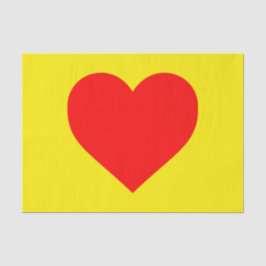 Pop Rotes Herz Seidenpapier