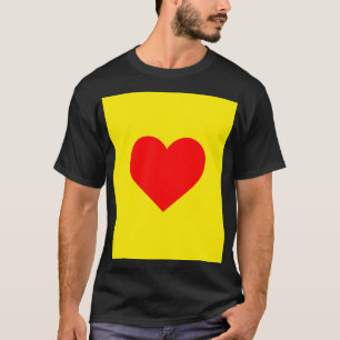 Pop Rotes Herz T-Shirt