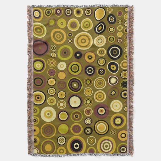 Pop-Runden-Muster Nr. 5 Decke (Vorderseite Vertikal)