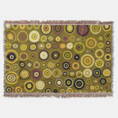 Pop-Runden-Muster Nr. 5 Decke (Vorderseite)