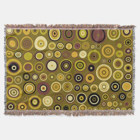 Pop-Runden-Muster Nr. 5 Decke (Vorderseite)