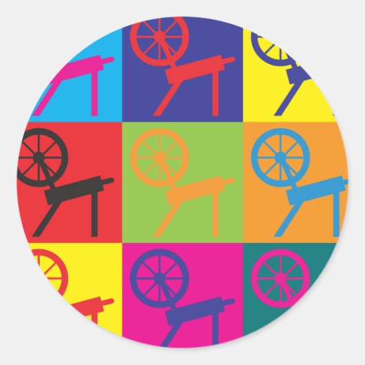 Pop Runder Aufkleber (Vorderseite)