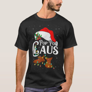 Pop Santa Pop Weihnachtslichtfamilie T-Shirt