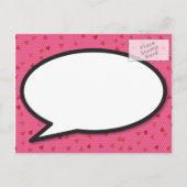 POP Save the Date Spaß Retro Comic Pop Kunst, Dich Einladungspostkarte (Rückseite)