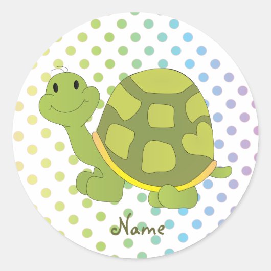 Pop Schildkrötensticker! Runder Aufkleber (Vorderseite)