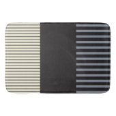 Pop - Schwarz, Grau und Creme Badematte (Vorderseite)