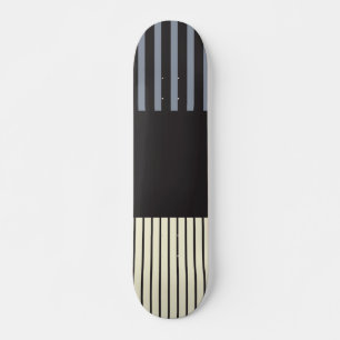 Pop - Schwarz, Grau und Creme Skateboard