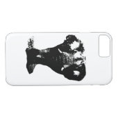 Pop Schwarz-Weiß Elefant Art Case-Mate iPhone Hülle (Rückseite (Horizontal))