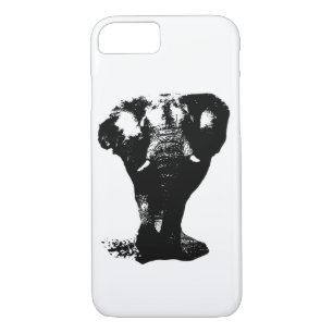 Pop Schwarz-Weiß Elefant Art Case-Mate iPhone Hülle