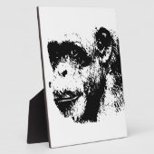 Pop Schwarz-Weiß-Schimpansen Kunst, Dichtung und M Fotoplatte (Seite)