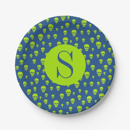 Pop Skulls Pappteller (Vorderseite)