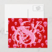 Pop Skulls Postkarte (Vorne/Hinten)