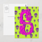 Pop Skulls Postkarte (Vorne/Hinten)