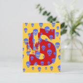 Pop Skulls Postkarte (Stehend Vorderseite)