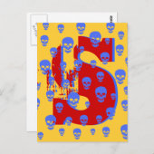 Pop Skulls Postkarte (Vorne/Hinten)