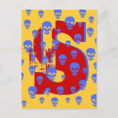 Pop Skulls Postkarte (Vorderseite)