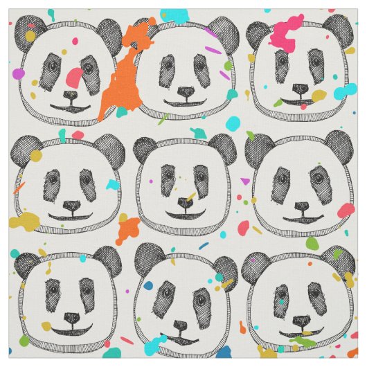 Pop Spritzer Panda Cookies Stoff (Muster)