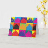 Pop Stadtplanung Kunst Karte (Gelbe Blume)