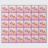 Pop Star Geburtstagsparty Geschenkpapier (Flach)