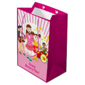 Pop Star Geburtstagsparty Mittlere Geschenktüte (Rückseite Schrägansicht)