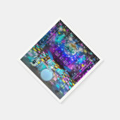 POP STAR PARTY Geburtstag Musikfestival Serviette (Ecke)