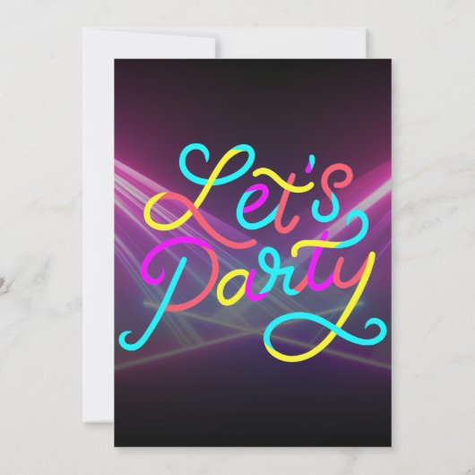 Pop Star Party wie ein Superstar Rock Star Geburts Einladung (Rückseite)