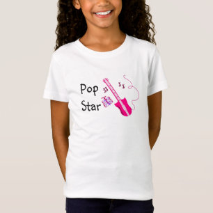 Pop Star Pink Gitarre T-Shirt