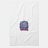 Pop-Star-T-Shirt Geschirrtuch (Vertikal)