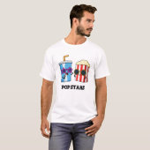 Pop Stars Der sonnige Snack Pub T-Shirt (Vorne ganz)