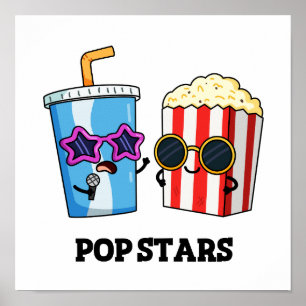 Pop Stars Funny Soda Pop Popcorn Pub Poster