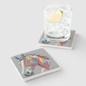 Pop Steinuntersetzer (Seitenansicht)