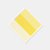 Pop - Streifen - gelb und weiß Serviette (Ecke)